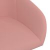 vidaXL Chaises pivotantes &agrave; manger lot de 4 rose velours