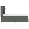 vidaXL Lit &agrave; ressorts avec matelas gris fonc&eacute; 90x190 cm Gris fonc&eacute;