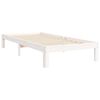 vidaXL Cadre de lit sans matelas blanc bois de pin massif