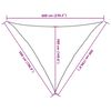 vidaXL Voile d'ombrage 160 g/m&sup2; triangulaire bleu 5x5x6 m PEHD