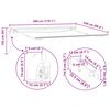 vidaXL Auvent r&eacute;tractable automatique avec LED bordeaux 300x250 cm