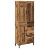 vidaXL Haut Armoire avec tiroir 2 pcs Bois Ancien Bois d'ing&eacute;nierie
