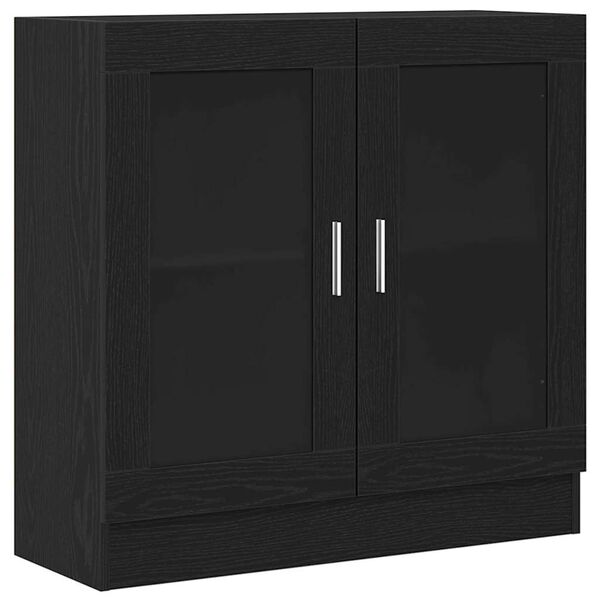 vidaXL Biblioth&egrave;que Ch&ecirc;ne noir 82,5 x 30,5 x 80 cm Bois d'ing&eacute;nierie