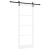 vidaXL Porte coulissante ORKDAL Blanc et Noir 93 x 232 cm