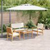 vidaXL Ensemble de canap&eacute; de jardin 4 pcs Marron 120 x 65,5 x 79 cm
