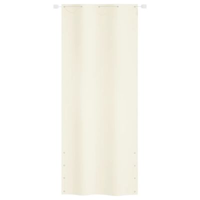 vidaXL Écran de balcon Crème 100x240 cm Tissu Oxford