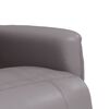 vidaXL Fauteuil inclinable avec repose-pieds gris similicuir