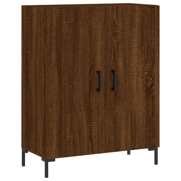 vidaXL Buffet ch&ecirc;ne marron 69,5x34x90 cm bois d'ing&eacute;nierie