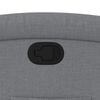 vidaXL Fauteuil inclinable Gris clair Tissu