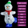 vidaXL Silhouette de bonhomme de neige de Noël LED Acrylique 30 cm