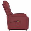 vidaXL Fauteuil de massage Rouge bordeaux Similicuir