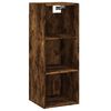 vidaXL Buffet haut Ch&ecirc;ne fum&eacute; 34,5x34x180 cm Bois d'ing&eacute;nierie