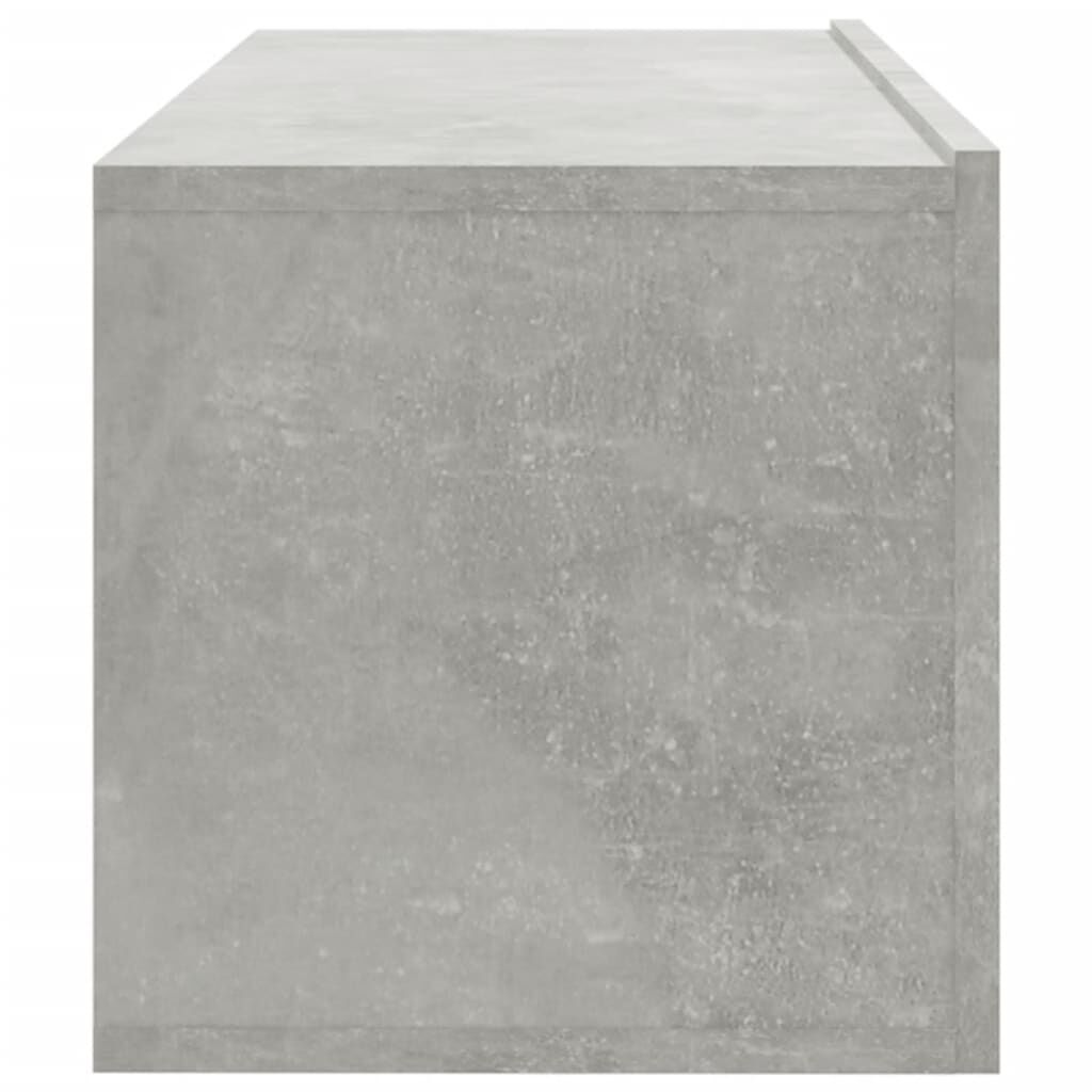 vidaXL Meubles TV 2 pcs Gris béton 100x30x30 cm Bois d'ingénierie