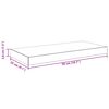 vidaXL &Eacute;tag&egrave;re murale flottante Gris brillant 50x23x3,8 cm MDF