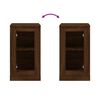 vidaXL Buffet ch&ecirc;ne marron 37,5x35,5x67,5 cm bois d'ing&eacute;nierie