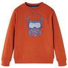 Sweat-shirt pour enfants rouill&eacute; clair 128