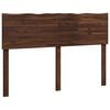 vidaXL T&ecirc;te de lit en bois brut ROSTOCK Marron fonc&eacute; 140 cm