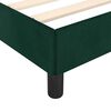 vidaXL Cadre de lit sans matelas vert fonc&eacute; 100x200 cm velours