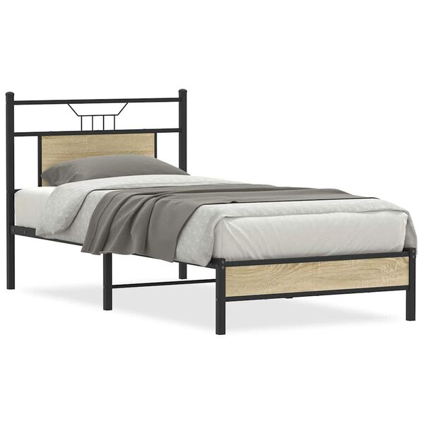 vidaXL Cadre de lit sans matelas chêne sonoma 80x200 cm