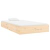 vidaXL Cadre de lit sans matelas bois massif 100x200 cm