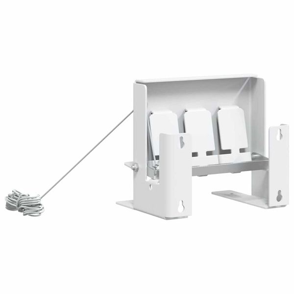 vidaXL Cible Knockdown Biathlon Blanc 18 x 14,5 x 16 cm Acier