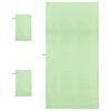 vidaXL Set de serviettes de sport 3 pcs Vert Polyester et Polyamide