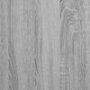 vidaXL Buffet avec tiroir sonoma gris 71x35x65 cm bois d'ingénierie