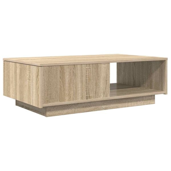vidaXL Table basse Ch&ecirc;ne Sonoma 95 x 55 x 31 cm Bois d'ing&eacute;nierie
