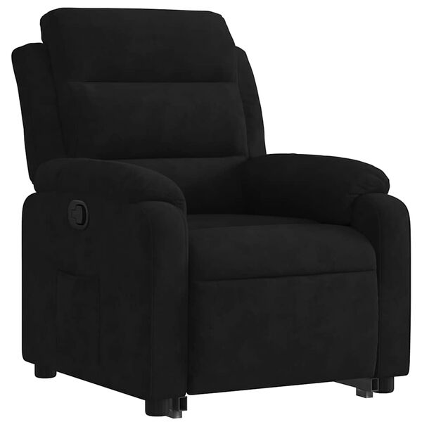 vidaXL Fauteuil inclinable Noir Velours