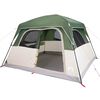 vidaXL Tente de cabine familiale 6 personnes vert imperm&eacute;able