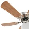 vidaXL Ventilateur de plafond orn&eacute; avec lumi&egrave;re 82 cm Marron clair