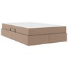 vidaXL Lit avec rangement et matelas Cappuccino 120 x 190 cm