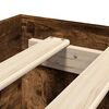 vidaXL Cadre de lit sans matelas ch&ecirc;ne fum&eacute; 140x190 cm bois ing&eacute;nierie