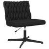 vidaXL Chaise pivotante de bureau Noir Tissu