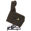 vidaXL Fauteuil de massage Marron foncé Tissu