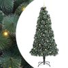 vidaXL Arbre de Noël artificiel pré-éclairé avec ensemble de boules