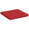vidaXL Coussins de si&egrave;ge 4 pcs Rouge 40 x 40 x 3 cm tissu