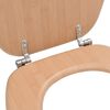 vidaXL Sièges WC lot de 2 avec couvercles MDF Design de bambou
