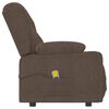 vidaXL Fauteuil de massage inclinable porte-gobelets 4 places taupe