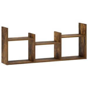 vidaXL &Eacute;tag&egrave;re Murale Ch&ecirc;ne fum&eacute; 97,5 x 17 x 40 cm Bois d'ing&eacute;nierie