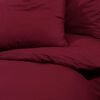 vidaXL Ensemble de housse de couette Bordeaux 140x200 cm Microfibre
