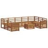 vidaXL Ensemble de canap&eacute;s d'ext&eacute;rieur 10 pc Naturel