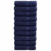 vidaXL Essuie-mains de qualit&eacute; sup&eacute;rieure SOLUND 10 pcs bleu marine