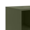 vidaXL Buffet vert olive 100,5x39x72 cm acier