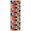 vidaXL Coureur de Tapis LESAKA color&eacute; 100 x 250 cm Velours diamant