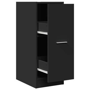 vidaXL Armoire d'apothicaire noir 30x41x77,5 cm bois d'ing&eacute;nierie