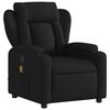 vidaXL Fauteuil de massage inclinable noir tissu