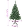 vidaXL Arbre de Noël artificiel avec support 180 cm 564 branches