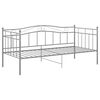 vidaXL Cadre de canapé-lit sans matelas gris métal 90x200 cm
