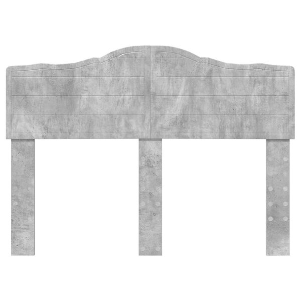 vidaXL T&ecirc;te de lit Gris b&eacute;ton 120 cm Bois d'ing&eacute;nierie
